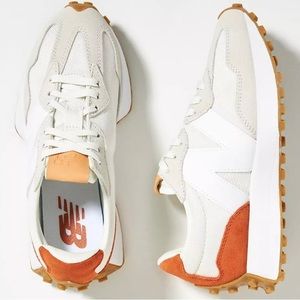 New Balance 327 - Sea Salt & Orange- Women’s size 8
